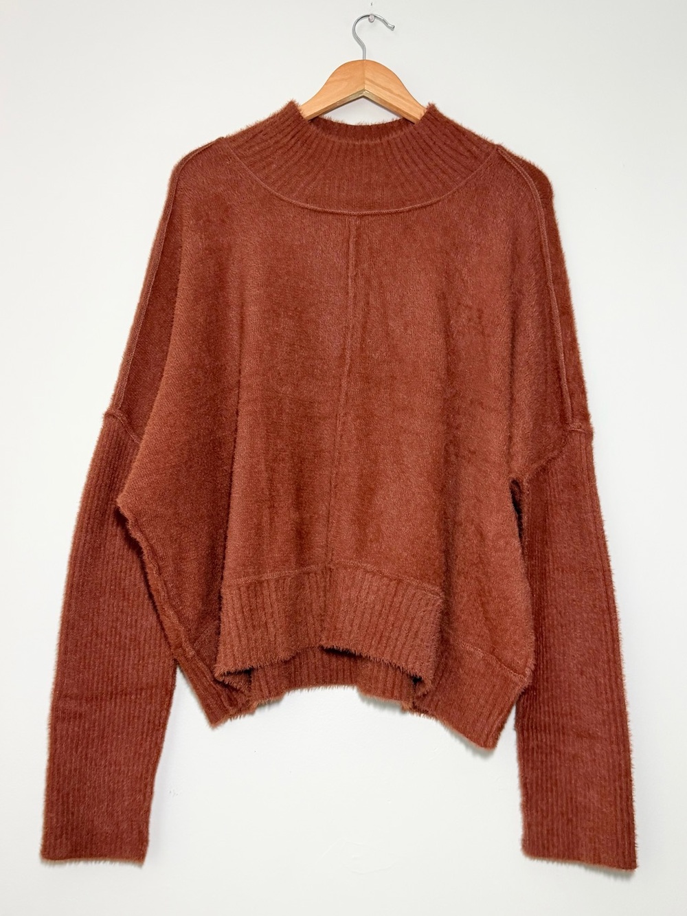 Natural Life Fuzzy Mockneck Sweater